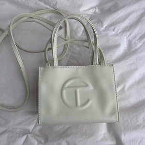 Telfar small shopper in glue